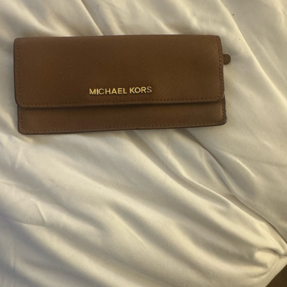Michael Kors Tan Leather Wallet